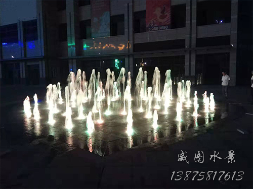 衡阳市银泰红城广场喷泉景观